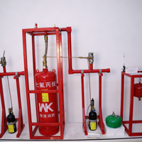 Système d'extinction d'incendie HFC -227ea pour armoire 90L |   Commutateur de salle serveur WK à décharge rapide longue portée 10s sans résidus