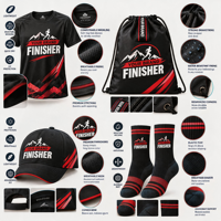 Ensemble de Marchandises Personnalisées pour Événements Sportifs, Kit Cadeau pour les Finisseurs de Marathon, ODM OEM, Ensemble Cadeau Promotionnel d'Entreprise