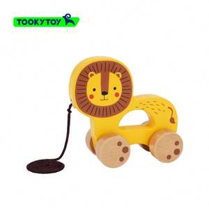 बच्चे के हाथ से पकड़े हुए लकड़ी के शेर फिसलने वाले बच्चे के विशाल संज्ञानात्मक शैक्षिक खिलौना - Product Image 2