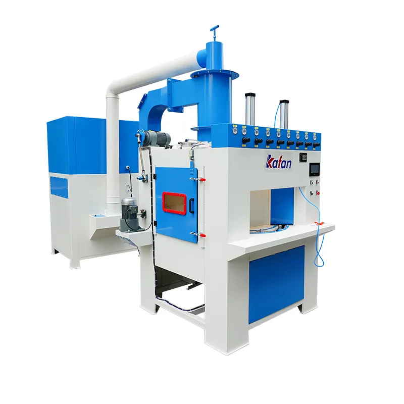 Automatic rotating sandblasting machine turntable sand blasting system