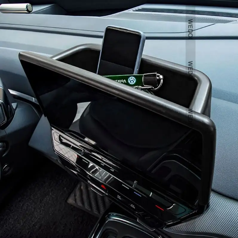 Scatola di immagazzinaggio dello schermo di navigazione posteriore 2023 per VW ID.6 Console centrale Organizer scatola portaoggetti per auto accessori per Volkswagen ID.4