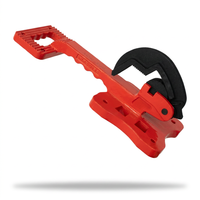 Étau à tuyaux robuste de 5 pouces, pince à tuyaux portable rouge, outil d'atelier industriel APV05