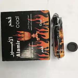 공장 직접 최고의 품질 과일 나무 긴 시간 레코딩 레드 빠른 Shisha 물 담뱃대 석탄 숯 100pcs 숯