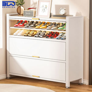 Armoire à chaussures en métal avec revêtement en poudre et cadre en acier robuste pour l'entrée d'un <span class=keywords><strong>appartement</strong></span> et les projets de <span class=keywords><strong>location</strong></span> - Product Image 1