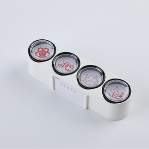Tampon flash 4-en-1 rond de 20 mm, motif fleur mignon, pour élèves, enseignants et enfants - Product Image 4
