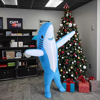 Costume de requin animal personnalisé de prix usine de Waterhan costume gonflable en PVC pour adulte