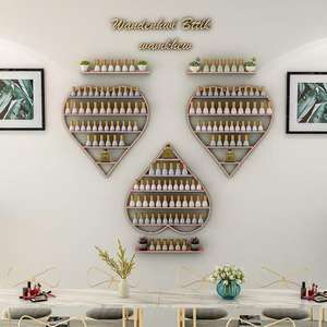Nouveau présentoir mural pour vernis à ongles 2026, étagère de rangement pour salon de manucure, présentoir doré pour vernis à ongles - Product Image 4