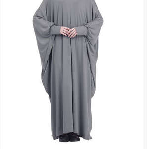 Abaya Caftan <span class=keywords><strong>M</strong></span>-XXL, Abbigliamento Islamico per Donne, Stile Arabia Dubai Malesia Indonesia, Vestito Musulmano con Hijab - Product Image 1