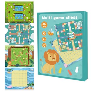Nouveau jeu <span class=keywords><strong>d</strong></span>'échecs éducatif quatre-en-un en gros, plateau créatif multi-jeux, jouet populaire <span class=keywords><strong>d</strong></span>'éveil pour enfants - Product Image 1