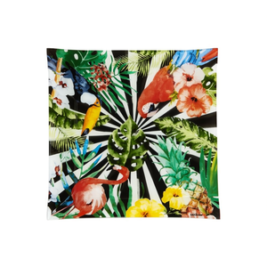 Piatto in Vetro Excelsa Tropical Chic 30x2.5x30 Cm Multicolore per Feste - Product Image 3