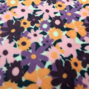 Impresión Digital 100% poliéster tela de piel de conejo de imitación patrón Floral personalizado ropa de cama de franela textil para el hogar tela de manta - Product Image 4