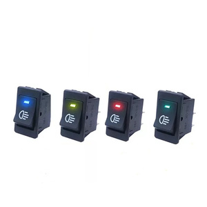สวิตช์ไฟตัดหมอกแบบกดสำหรับรถยนต์ 12V สีดำ ยี่ห้อ ADT พร้อมชุดสายเชื่อมต่อ - Product Image 6