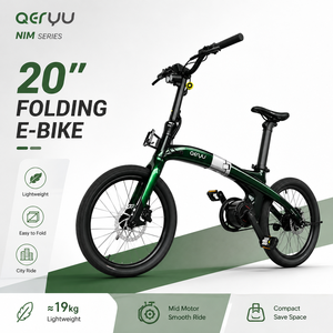 Bicicleta Eléctrica Plegable de Ciudad de 20 Pulgadas, Bicicleta Eléctrica Plegable para Desplazamientos con Freno de Tambor, para Ciclismo Urbano - Product Image 1