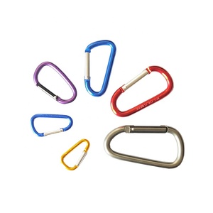 Mousqueton de porte en fil d'aluminium, 3 pièces, lien rapide, personnalisé au Laser, Logo gravé au Laser, crochets instantané en forme D - Product Image 5