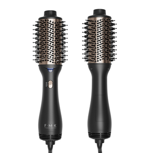 FMK Vente en gros de brosses à cheveux électriques Marque privée Sèche-cheveux volumateur à air chaud Usage personnel Souffleur d'air <span class=keywords><strong>Brosse</strong></span> sèche-cheveux - Product Image 5