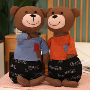 Grazioso panno rimovibile 40/<span class=keywords><strong>50</strong></span>/60 <span class=keywords><strong>cm</strong></span> di cotone marrone tessuto coniglio coniglietto peluche peluche <span class=keywords><strong>orsacchiotto</strong></span> per bambini - Product Image 2