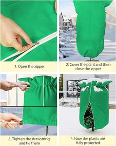 Housse de protection pour plantes en tissu non tissé réutilisable pour plantes en <span class=keywords><strong>pot</strong></span>, protection contre le gel, protection contre le gel des plantes d'hiver, jardin - Product Image 3