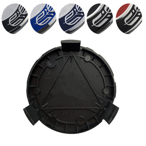 Badge emblème <span class=keywords><strong>de</strong></span> voiture 75mm, 100 pièces, capuchon <span class=keywords><strong>de</strong></span> <span class=keywords><strong>roue</strong></span> <span class=keywords><strong>noir</strong></span> - Product Image 2