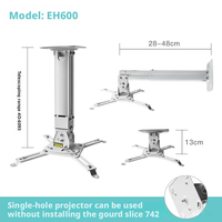 Support mural miniature pour projecteur, pour installation au plafond, support universel extensible pour bureau et éducation