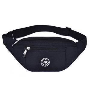 <span class=keywords><strong>Riñonera</strong></span> de lona a prueba de agua personalizada 1201B, <span class=keywords><strong>riñonera</strong></span> deportiva para hombre, <span class=keywords><strong>riñonera</strong></span> para correr para mujer, cremallera, estampado negro, logotipo de moda - Product Image 5