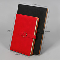 Carnet personnalisé en similicuir avec boucle – Bloc-notes de bureau A5, journal créatif, livre de notes, papier Dowling, impression offset