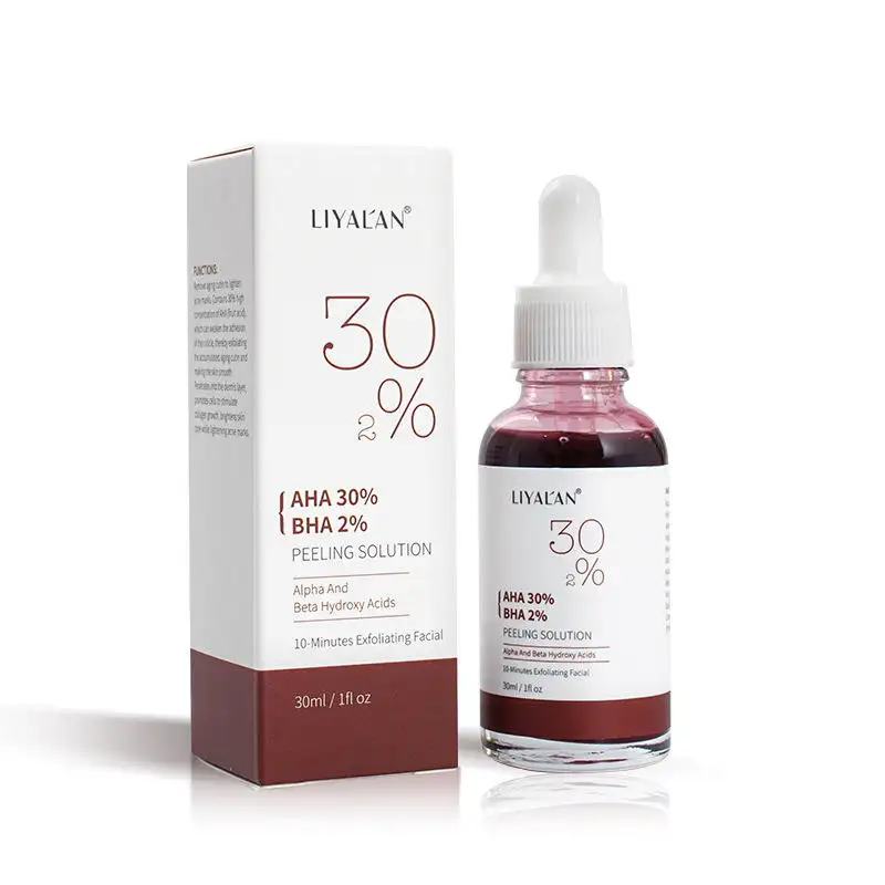 Cilt bakımı yüz Serum AHA 30% BHA 2% soyma Serum Anti Aging ating parlatıcı Serum