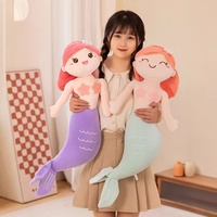 Peluche Princesse Sirène Scintillante Oceanarium avec Rembourrage en Coton PP, Plusieurs Couleurs, Design Adorable, Poupée Apaisante