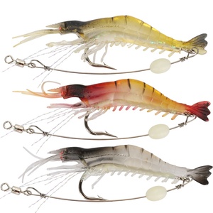 6g 9cm Artificial Luminous Silicone Sea Fishing Bait Soft Swin Bait Bionic Shrimp Lures