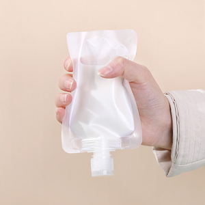 Portable Cosmetic Dispensing Bags 100ml Rectangle Transparent For Travel Toiletries - Product Image 2