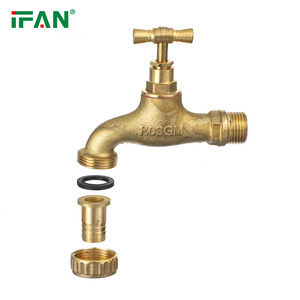 IFAN जाली पीतल बिबकॉक जल आपूर्ति गार्डन बाथरूम पीतल स्लिवर रंग पीतल बिबकॉक टैप - Product Image 4
