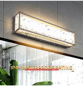 Chrome LED <b>Mirror</b> Front Light Long Linear <b>Wall</b> Mounted Bathroom Vanity Light Fixture for Hotel Bathroom - Product Image 2