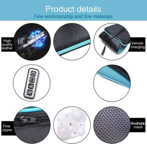 Cinturón de masaje eléctrico para el cuidado de la salud, con temporizador automático masajeador de cuello y hombros, 8 rotación, 3D, <span class=keywords><strong>Shiatsu</strong></span>, 2022 - Product Image 6