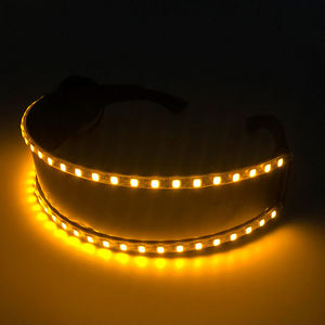 Yüksek kalite LED ışıklı gözlük Cyberpunk parlayan Cosplay gözlük şekil Bar gece kulübü dans noel paskalya günler gösterir - Product Image 4