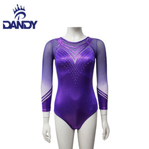 Индивидуальные гимнастические купальные костюмы для танцев, гимнастические костюмы со стразами - Product Image 5