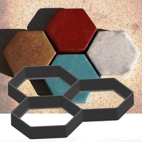 Tout pour le jardin plastique fantaisie hexagonal en plastique outil de modélisation de sol moule de chaussée moule de pavage