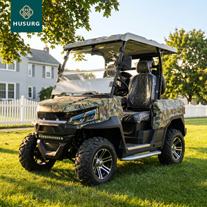 Carrito de Golf de Lujo para 6 Personas, 220V, Luces LED, Estructura de Aluminio, Diseño Clásico, para Uso en Hoteles y Resorts, Homologado EEC, Buggy de Calle 4+2 Asientos - Product Image 1