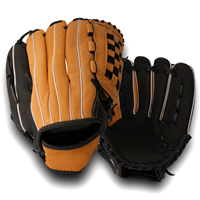 Gants de baseball en cuir PVC de haute qualité, personnalisables avec logo, fermeture réglable au poignet, pour l'entraînement en plein air