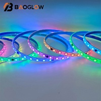 Lampu Tali LED Tahan Air IP68 dengan Remote Control, Lampu Strip LED Fleksibel Warna-warni Tahan Air untuk Ruang Tamu, Bar, TV