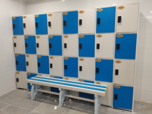 JMDS-105 pvc एब्स प्लास्टिक लॉकर कैबिनेट 5 दरवाजे/कॉलम 3-5 कॉलम एक यूनिट स्विमिंग पूल स्पा स्कूल के लिए अनुकूलन लॉक - Product Image 4