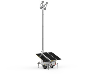 Solar Tower Mobile Lighting MPPT 6m 9m 12m Altura Battery Panel Security System Trailer CCTV Solar Energy System Security Camera - Product Image 2