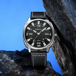 Nuevo Reloj de Pulsera de Cuero Casual y Versátil para Hombre, Esfera Grande de 43 mm, 3 ATM, Números Arábigos, Reloj Deportivo de Cuarzo, Aleación - Product Image 5