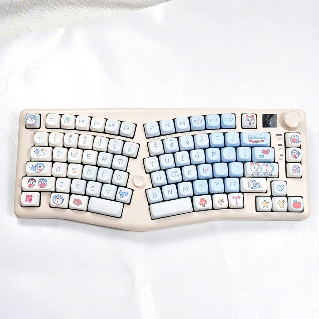 คีย์บอร์ด White-A75 + คีย์แคป M-OA Duola