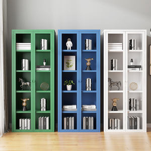 חם מכירה מותאם אישית מתכת מודרני מותאם אישית לוח תצוגה ארון מדף ספר אחסון עבור סלון סלון - Product Image 3