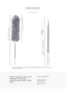 <span class=keywords><strong>Plumeau</strong></span> de nettoyage de plafond en acier inoxydable, vente en gros, <span class=keywords><strong>télescopique</strong></span>, extensible, en <span class=keywords><strong>microfibre</strong></span>, dépoussiéreur de poussière, 2.8M - Product Image 3