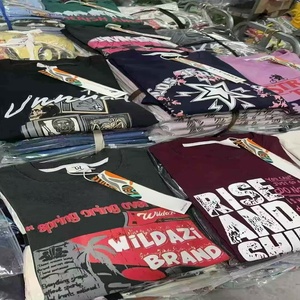 T-shirt Vintage in Cotone Misto, Stile Americano Pesante, Oversize, 280-350g, Stock all'Ingrosso di Abbigliamento Plus Size - Product Image 1