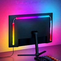 Éclairage ambiant RGB pour PC, IP20, décoration de salle E-Sports, rétroéclairage d'écran de bureau, lumière de bord de moniteur, bande lumineuse synchronisée avec l'écran
