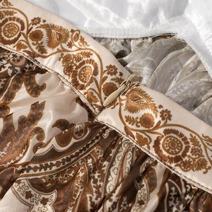 Kar & OT Za 2025 mùa thu mới mở thiết kế rỗng eo dây cổ dây đeo in 2851 dài khí chất - Product Image 5