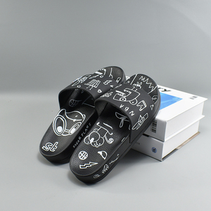Zapatillas al por mayor de fábrica, calzado deslizante negro, zapatillas <span class=keywords><strong>Pam</strong></span> de goma para hombre, zapatillas con suela de goma, sandalias deslizantes personalizadas - Product Image 4