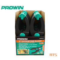 Serre-joints à cliquet à dégagement rapide PROWIN avec ouverture de mâchoire de 1,5 pouce et gorge de 1,5 pouce, lot de 4