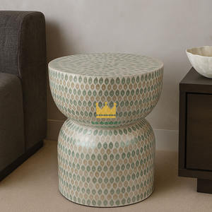 Table basse moderne en forme de sablier en nacre de coquillage, fabrication artisanale, vente chaude au Vietnam, meubles de salon, prix bas - Product Image 6